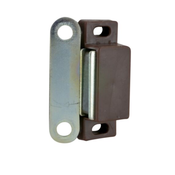 Loquet magnétique rectangle 4kg brun x2