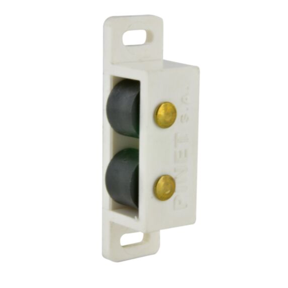 Loqueteau à rouleaux 50x14mm blanc