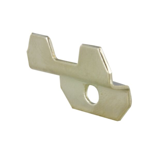 Lot de 4 taquets de glace L28xH20xP7mm acier nickelé