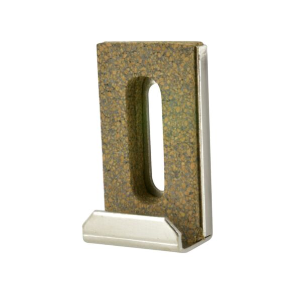 Lot de 4 pattes à glace L28xH21xP9mm acier chromé