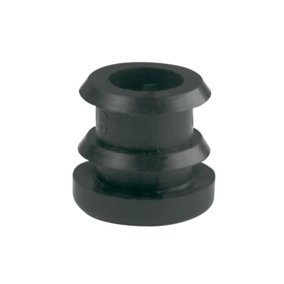 Lot de 4 embouts entrants pour tube rond - Ø 19mm - noir - CIME