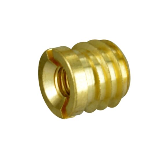 Ecrou cuvette 12x12mm M6 laiton x4