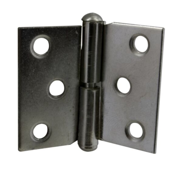 Paumelle 40x50mm gauche acier nickelé x2