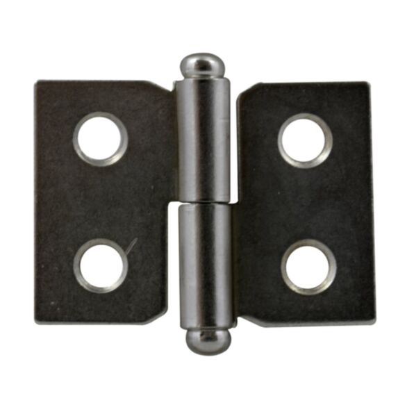 Paumelle 30x40mm droite acier nickelé x2