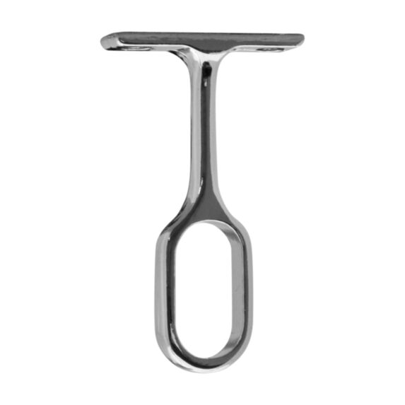 Support plafond fixe CIME 30x15mm ovale zamak chromé