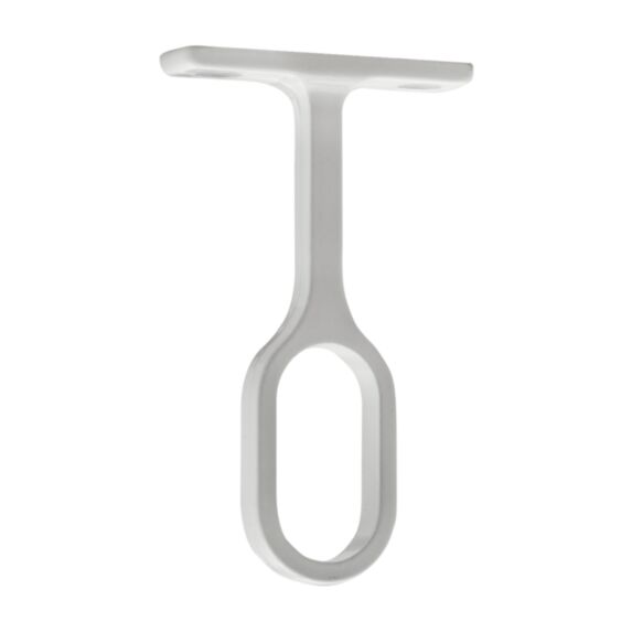 Support plafond fixe CIME 30x15mm ovale zamak blanc