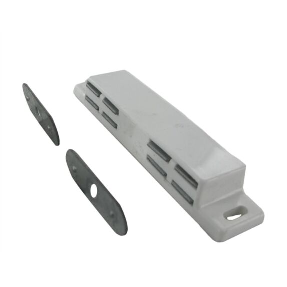 Loqueteau magnétique pour porte de meuble double à visser force 2x4kg gâche fixe