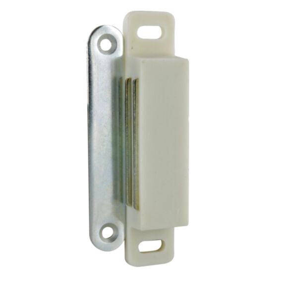 Loqueteau magnétique rectangle 12kg blanc