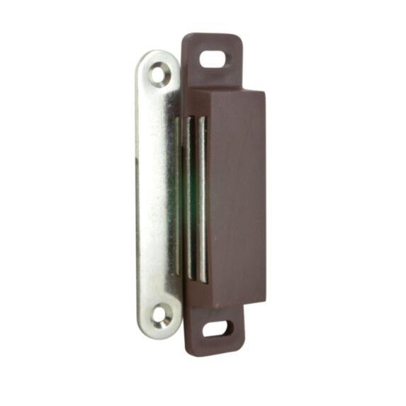 Loquet magnétique rectangle 12kg brun