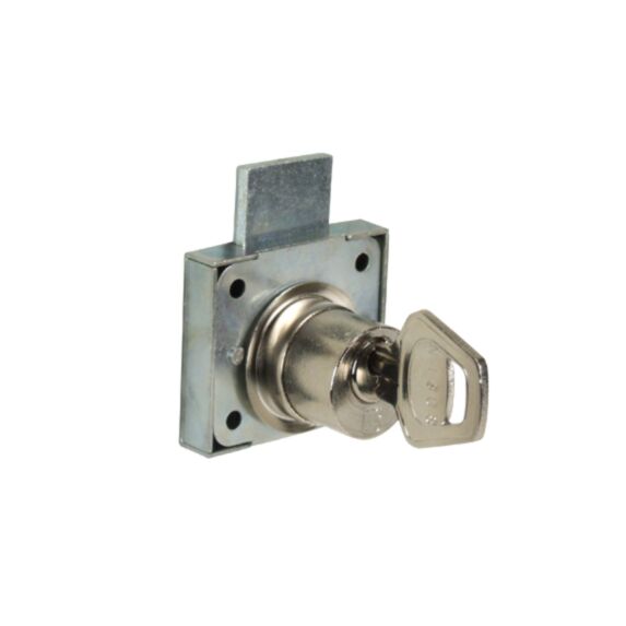 Serrure à cylindre à visser en applique pour façade de tiroir