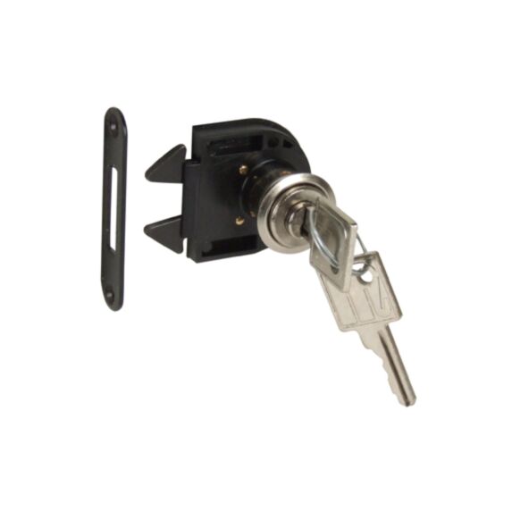 Serrure à cylindre à visser en applique pour porte coulissante