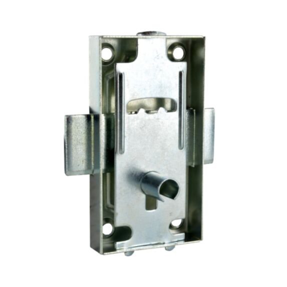 Verrou applique droite/gauche axe 19mm acier poli