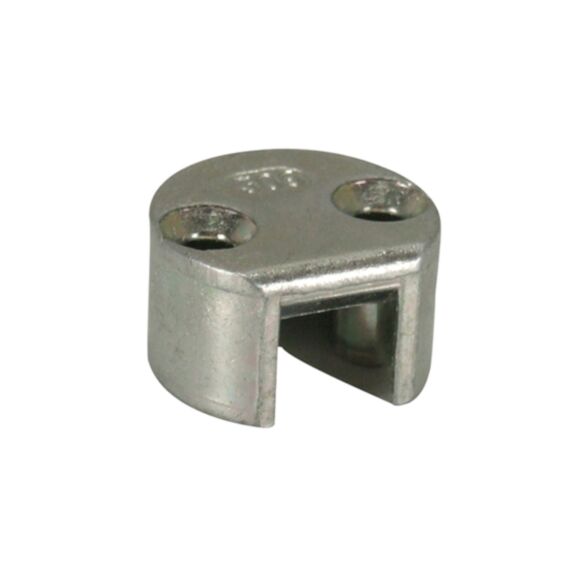 Gâche de tringle d'extrémité à encastrer haut ou bas pour crémone à barillet et crémone à tétiere