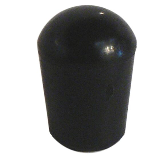 Embout rond enveloppant d12 plastique noir x8