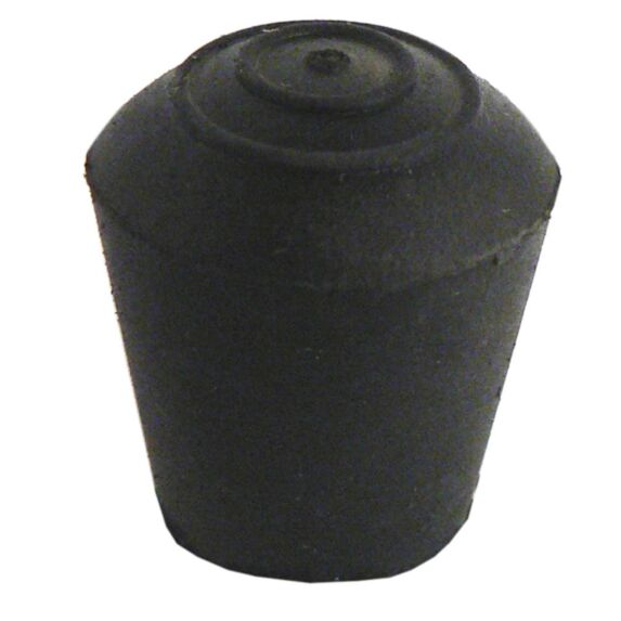 Embout rond extérieur caoutchouc noir d10 x8