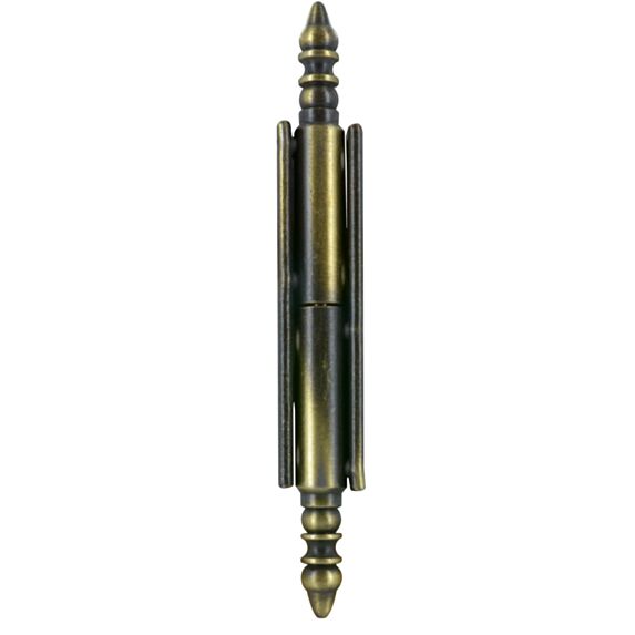 Lot de 2 paumelles rustiques universelles à vases droite ou gauche à visser pour porte bois démontable