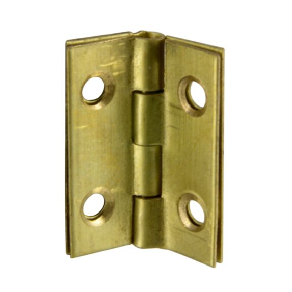 Charnière rectangle 20x16mm laiton poli x2
