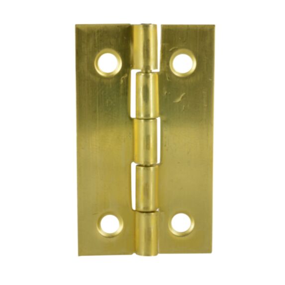 Charnière rectangle 50x30mm laiton poli x2