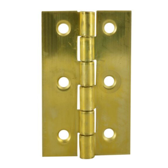 Charnière rectangle 60x35mm laiton poli