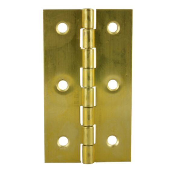 Charnière rectangle 80x45mm laiton poli