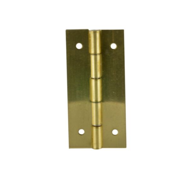 Charnière coffret 25x13mm acier laitonné x2