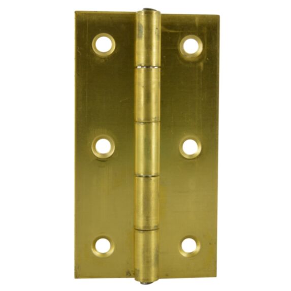 Charnière rectangle 90x50mm laiton poli