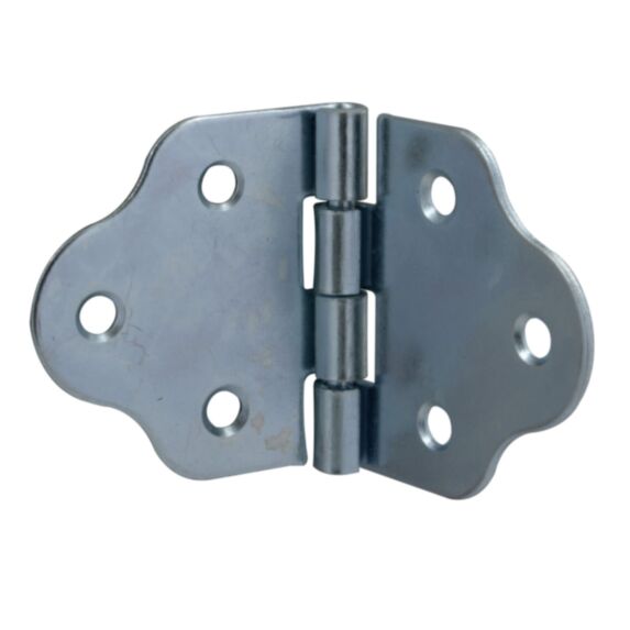 Charnière festonnée 45x78mm acier zingué x2