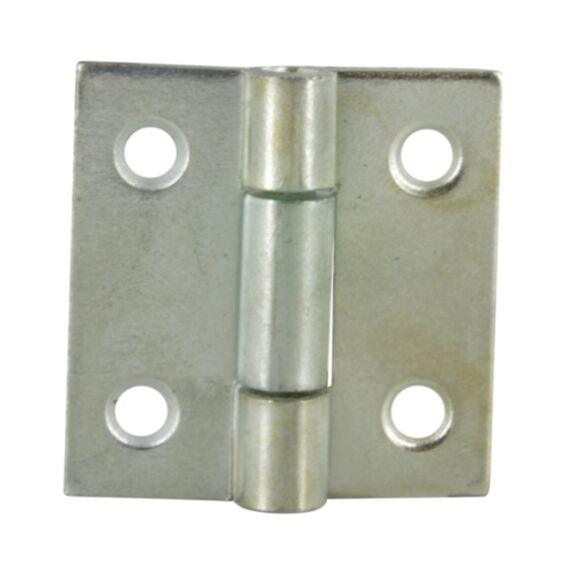 Charnière 40x40mm, axe mobile, acier zingué x2