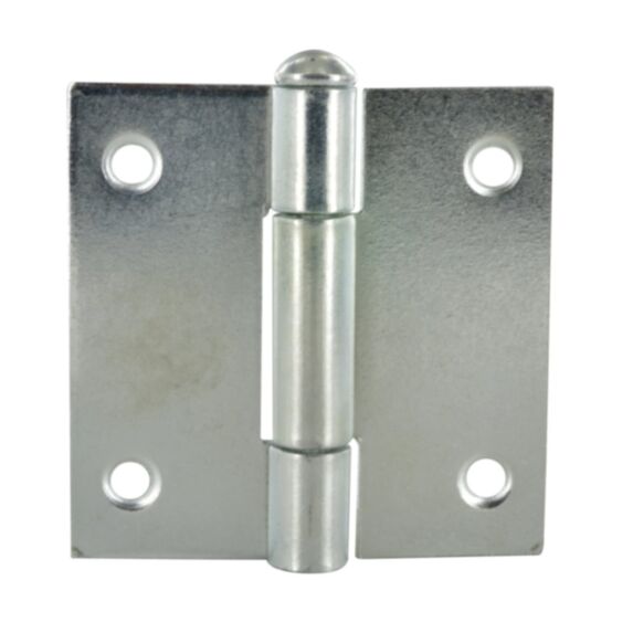 Charnière 60x60mm, axe mobile, acier zingué x2
