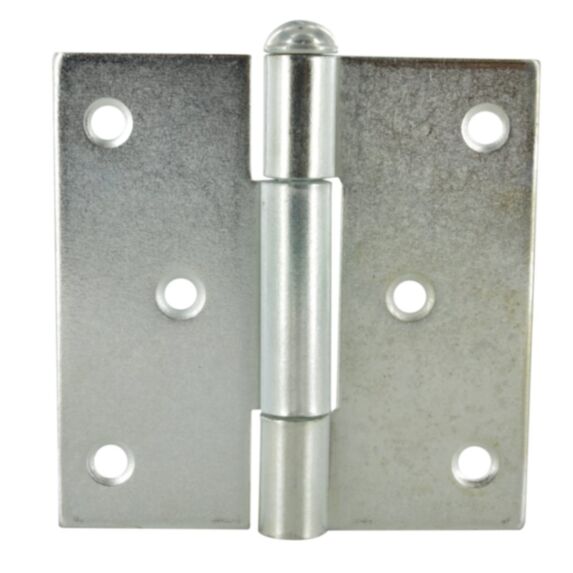 Charnière 70x70mm, axe mobile, acier zingué x2