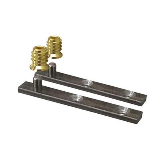 Lame pivot + douille long 70mm acier brut x2