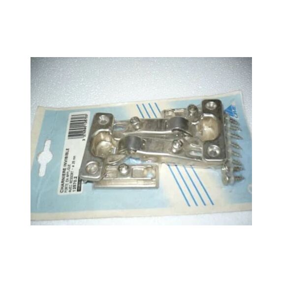 2 charnières invisibles Ø26mm ressort métal porte en applique - CIME