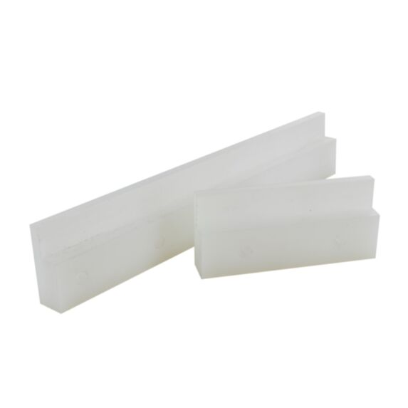 Glissière porte frigo 150x26mm plastique blanc 