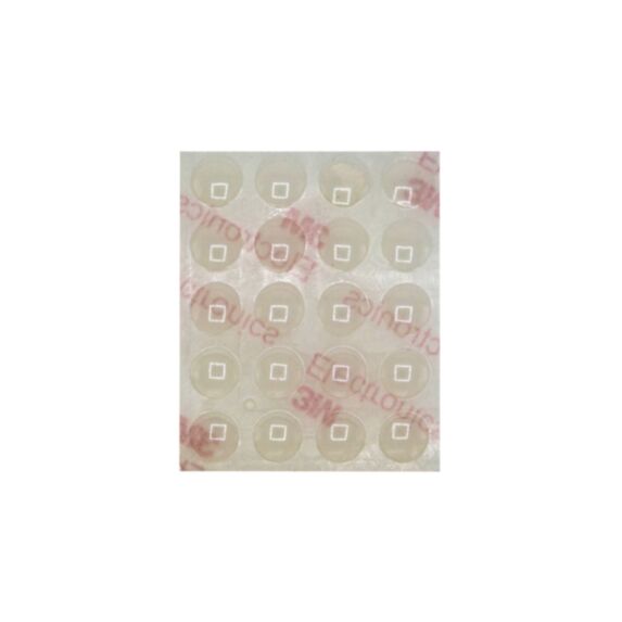 Pastille adhésive D7mm plastique transparent x20