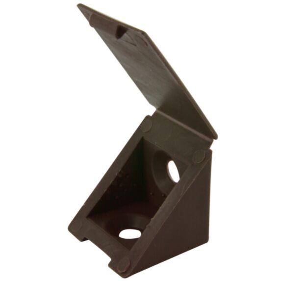 Ferrure assemblage 23x23x23mm brun x4