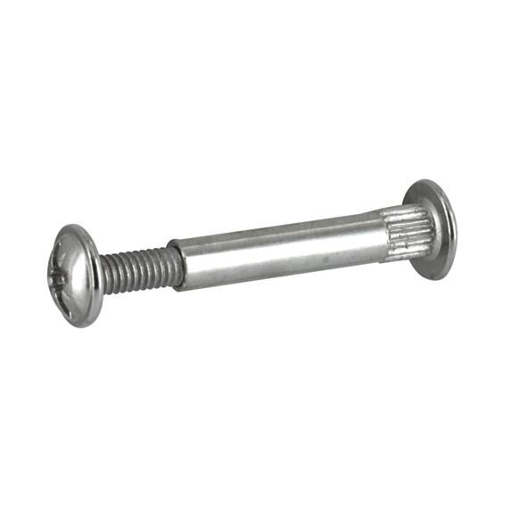 Ferrure de liaison D5 L27mm acier nickelé x4