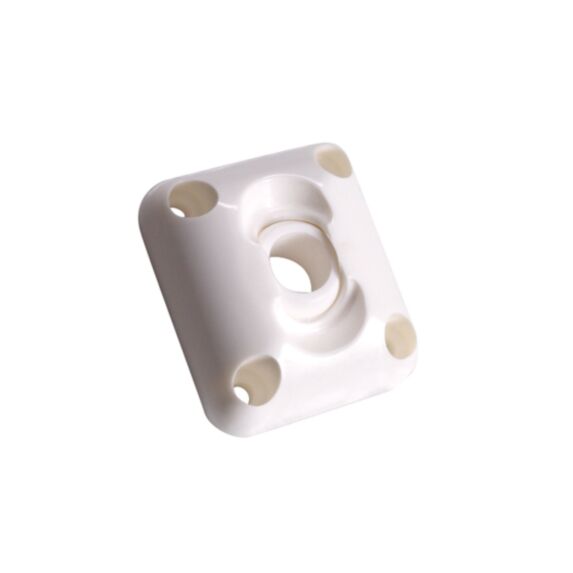 Passe caisson à rotule pour volet roulant à manivelle pour tige d'entraînement Ø12mm plastique blanc