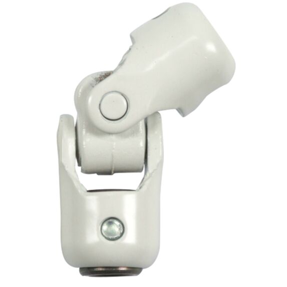 Genouillère pour tige d'entraînement 6 pans 7mm et tringle Ø12mm acier blanc