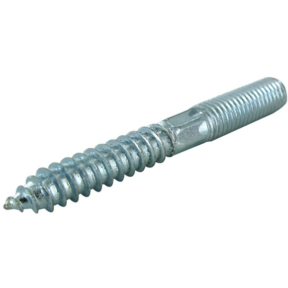 Vis double filet M10 D10mm L80mm acier x4