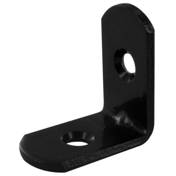 Lot de 4 équerres de chaise à bouts ronds assemblage en applique à visser l25xh25xp15mm - CIME