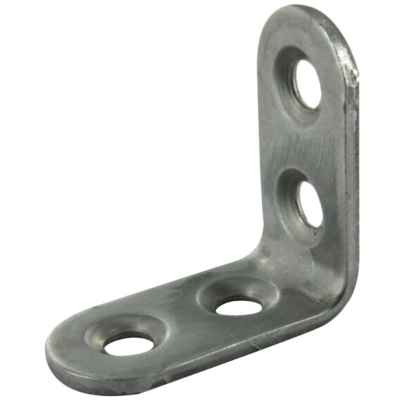 Lot de 4 équerres de chaise à bouts ronds assemblage en applique à visser l30xh30xp15mm - CIME