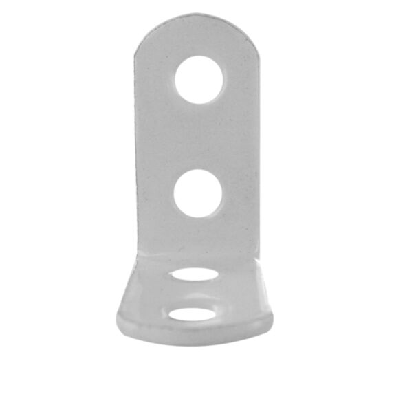 Lot de 4 équerres de chaise à bouts ronds assemblage en applique à visser l30xh30xp15mm - CIME