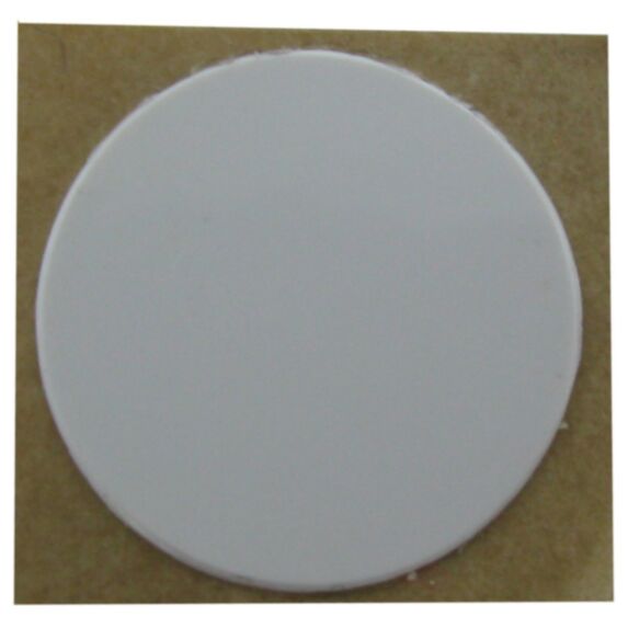 Cache vis adhésif D15mm plastique blanc x9