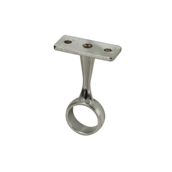 Lot de 2 supports de plafond fixe Ø19MM rond chromé