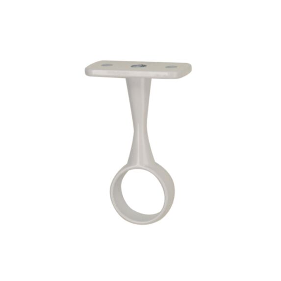 Lot de 2 supports plafond fixe Ø19 MM rond blanc
