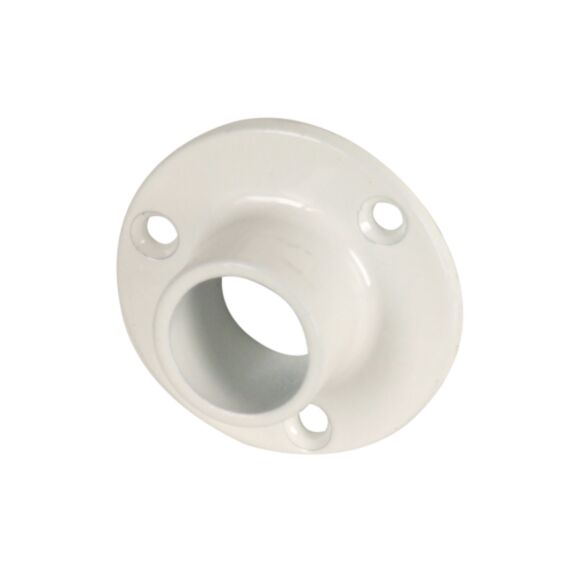 Lot de 2 supports muraux fermés Ø16MM rond blanc