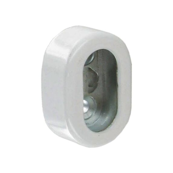 Supports tube de penderie + caches blanc X2 - CIME