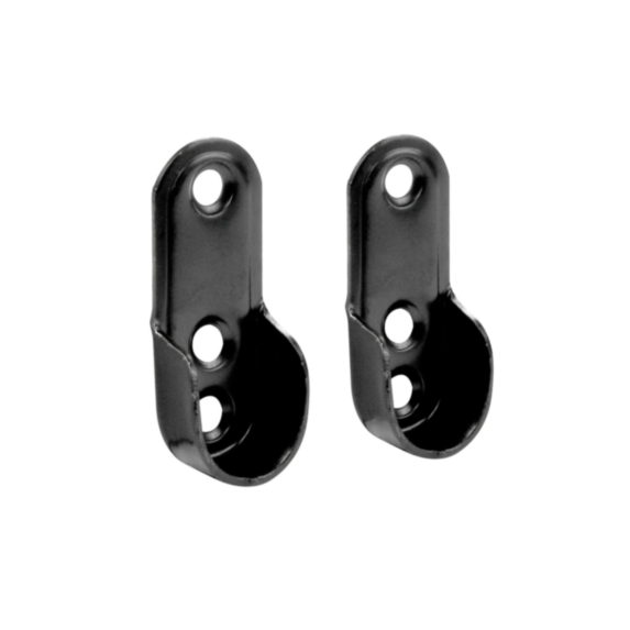 Support d'extremité pour tube de penderie 30x15 X2