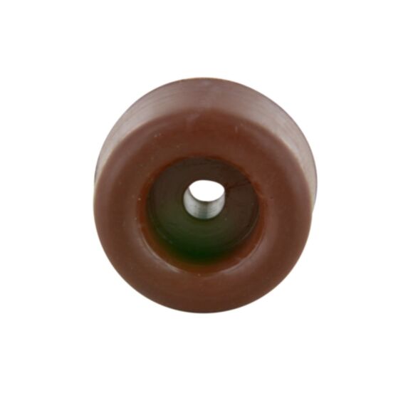 Set de 4 butées de porte simple Ø23 x H10 mm caoutchouc marron - CIME