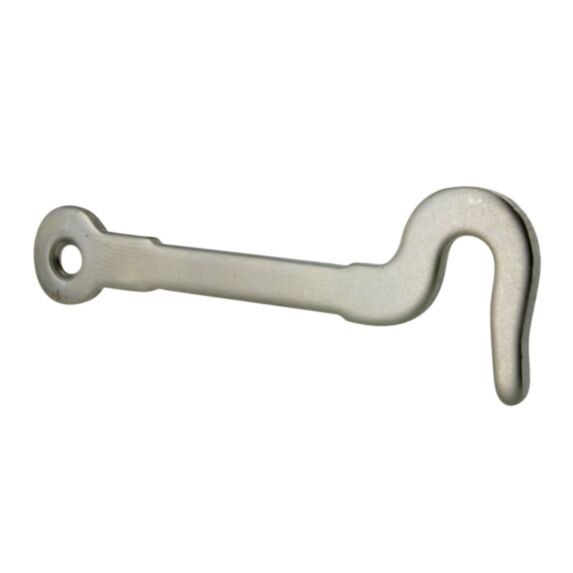 Crochet d'armoire réversible L.70 mm acier brut x2